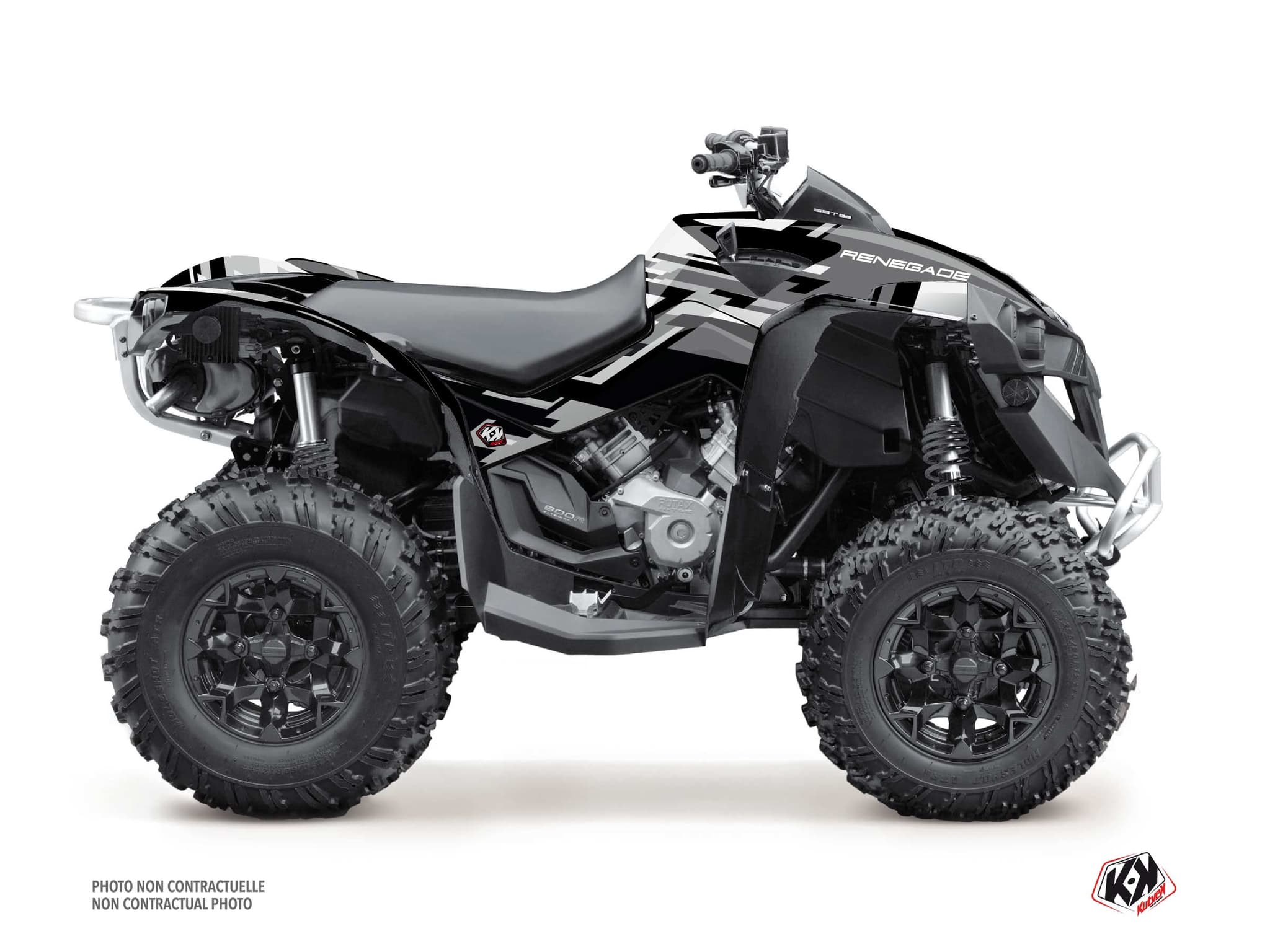 atv can-am renegade lane grey serie graphic kit