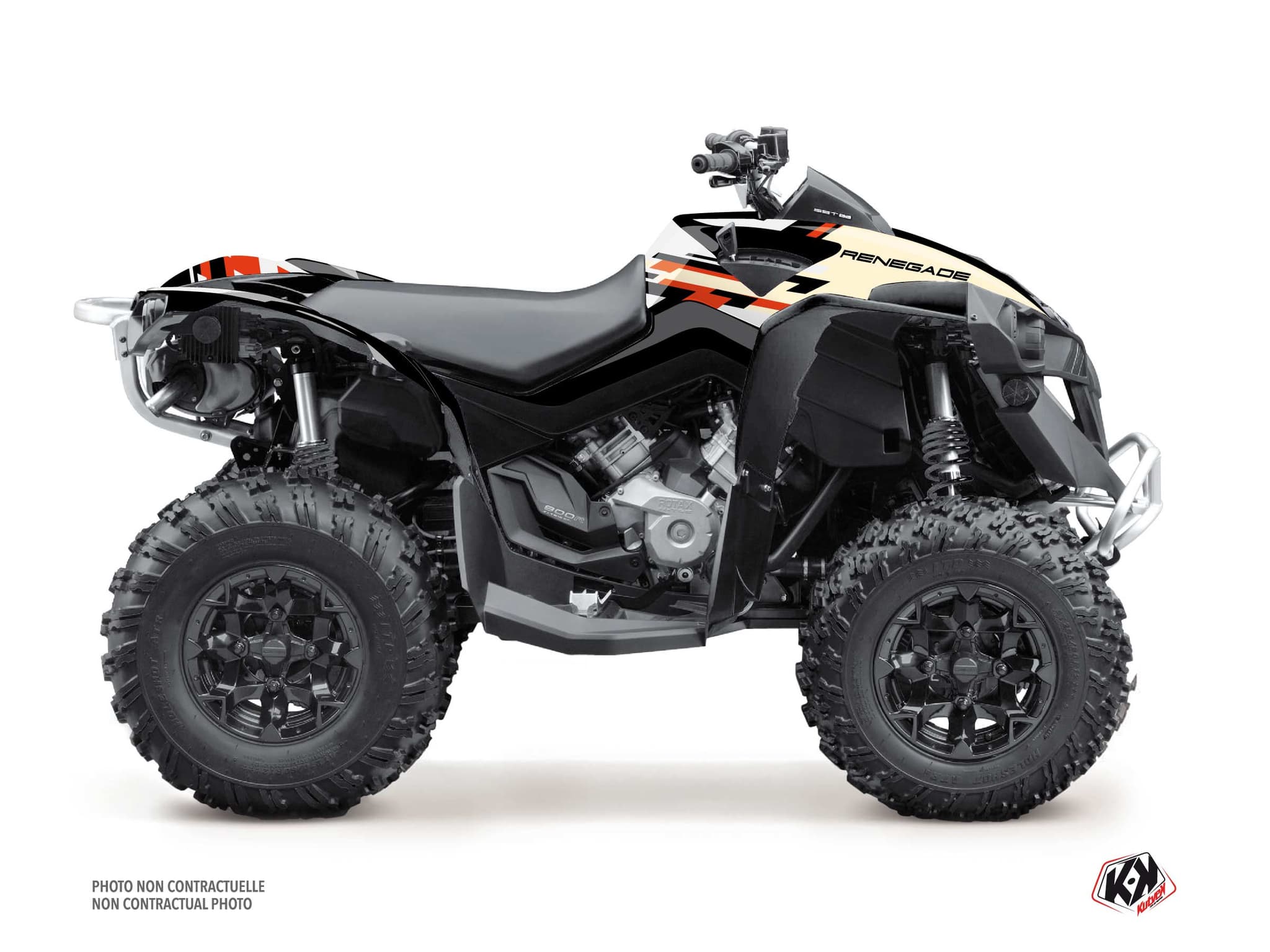 atv can-am renegade lane sand graphic kit