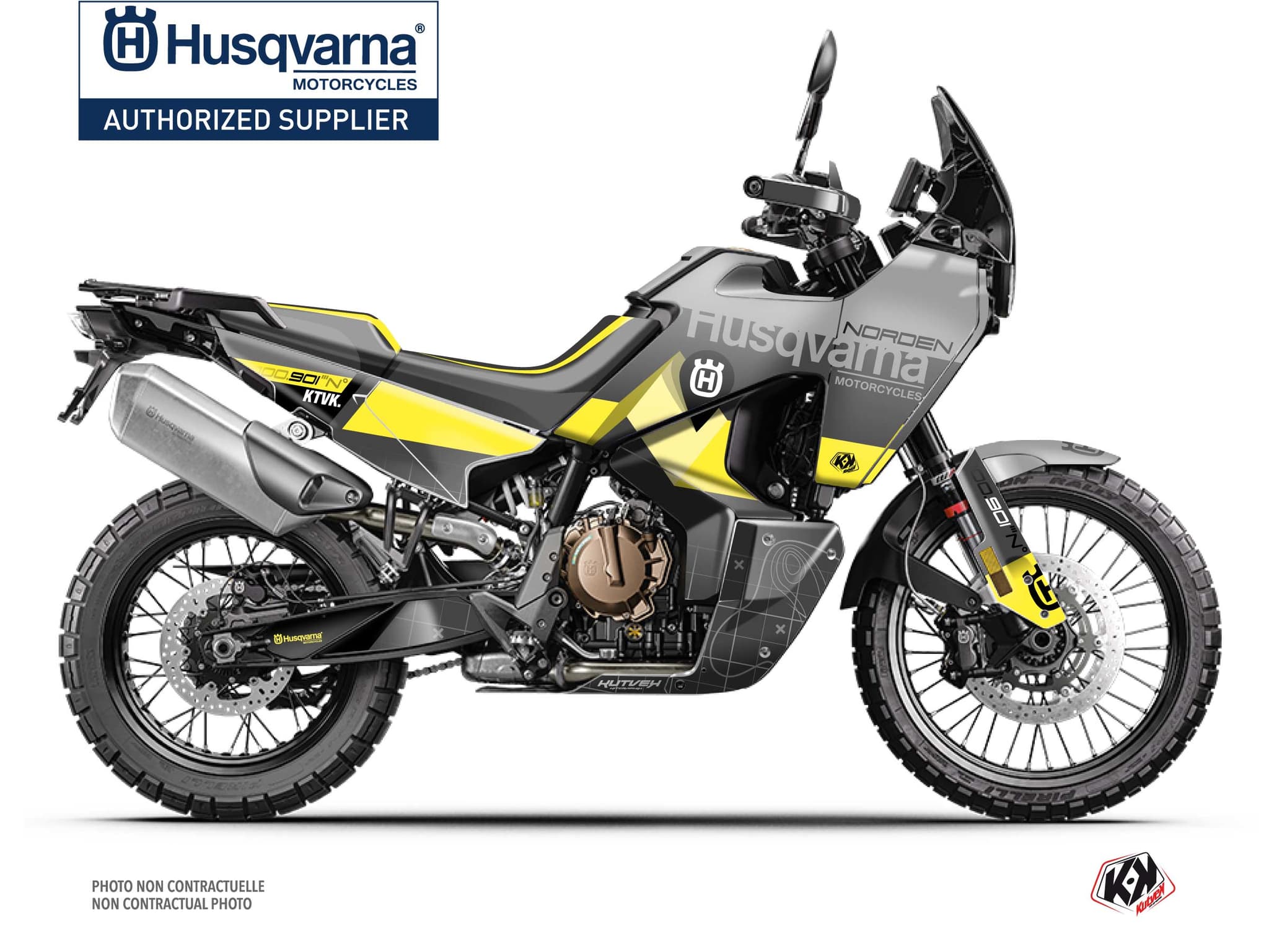 kit graphique moto husqvarna norden 901 latitude jaune