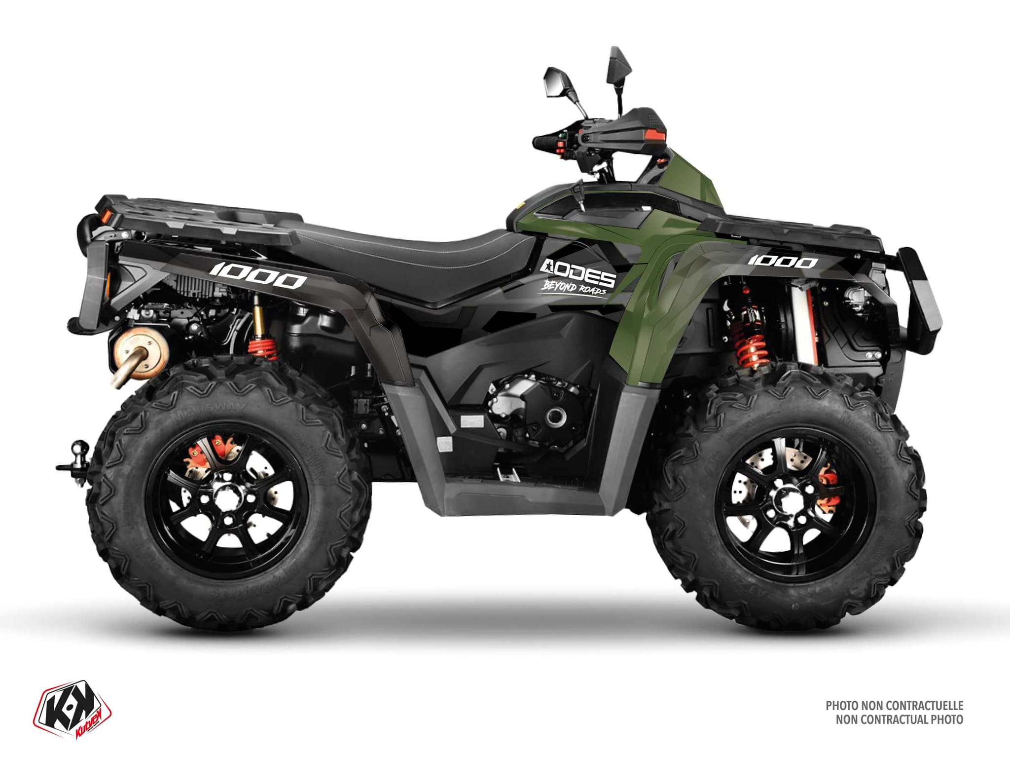 Kit graphique Quad AODES PATHCROSS 1000 LAVA Vert