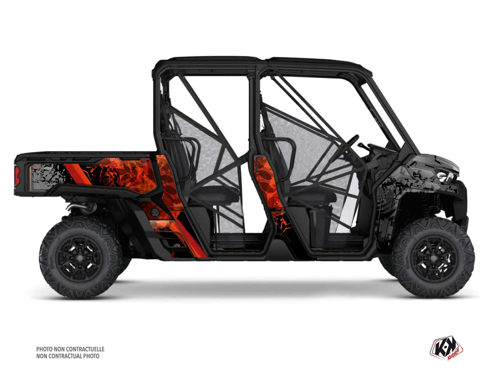 Kit graphique SSV CAN-AM DEFENDER MAX LEAF Rouge