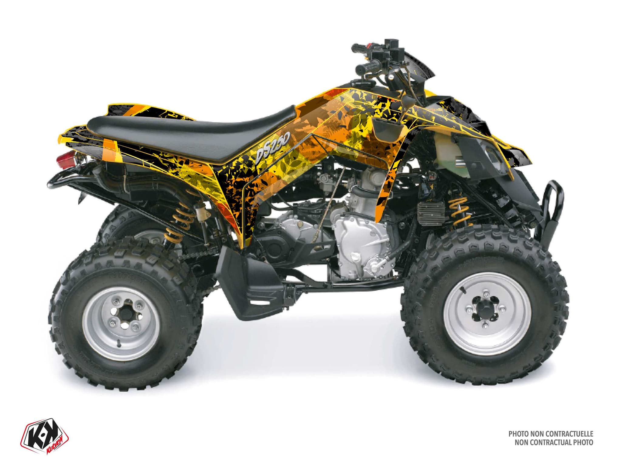 Kit graphique Quad CAN-AM DS 250 LEAF Jaune