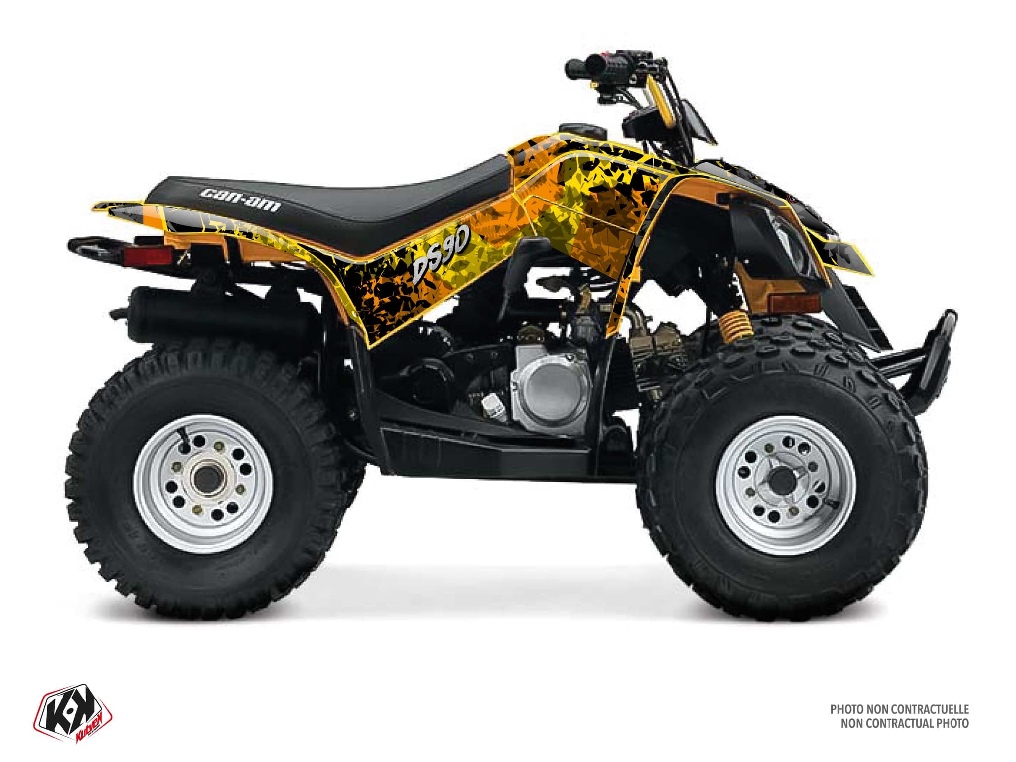 Kit graphique Quad CAN-AM DS 90 LEAF Jaune