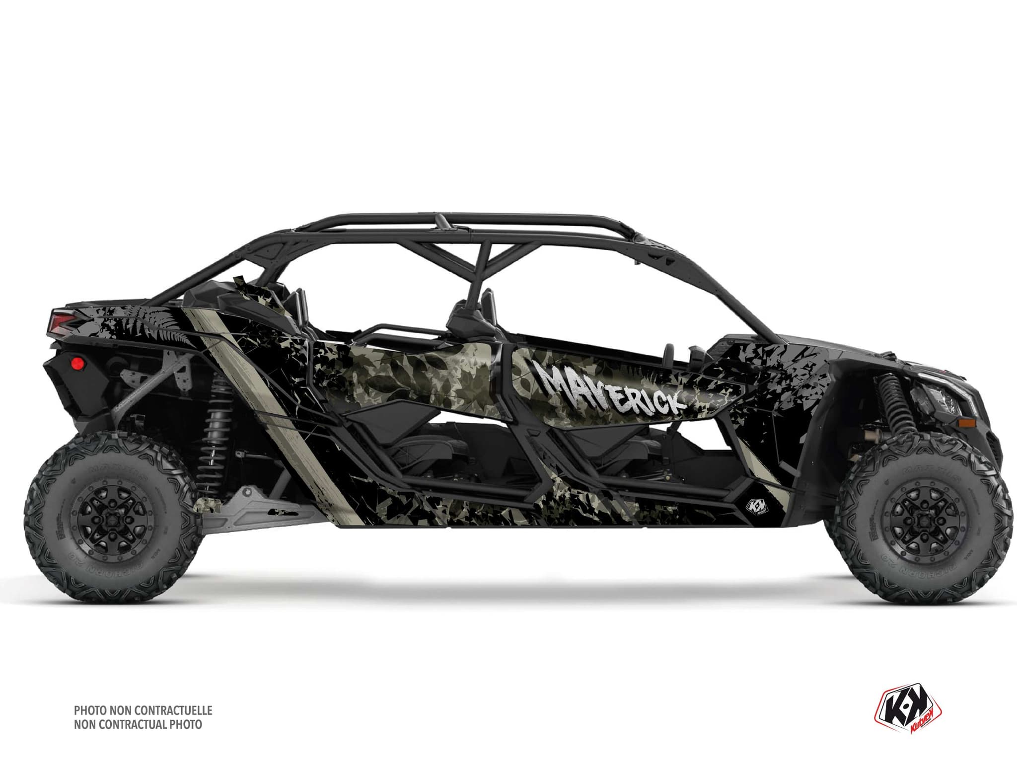 Kit Graphique ssv can-am maverick x3 max leaf craie