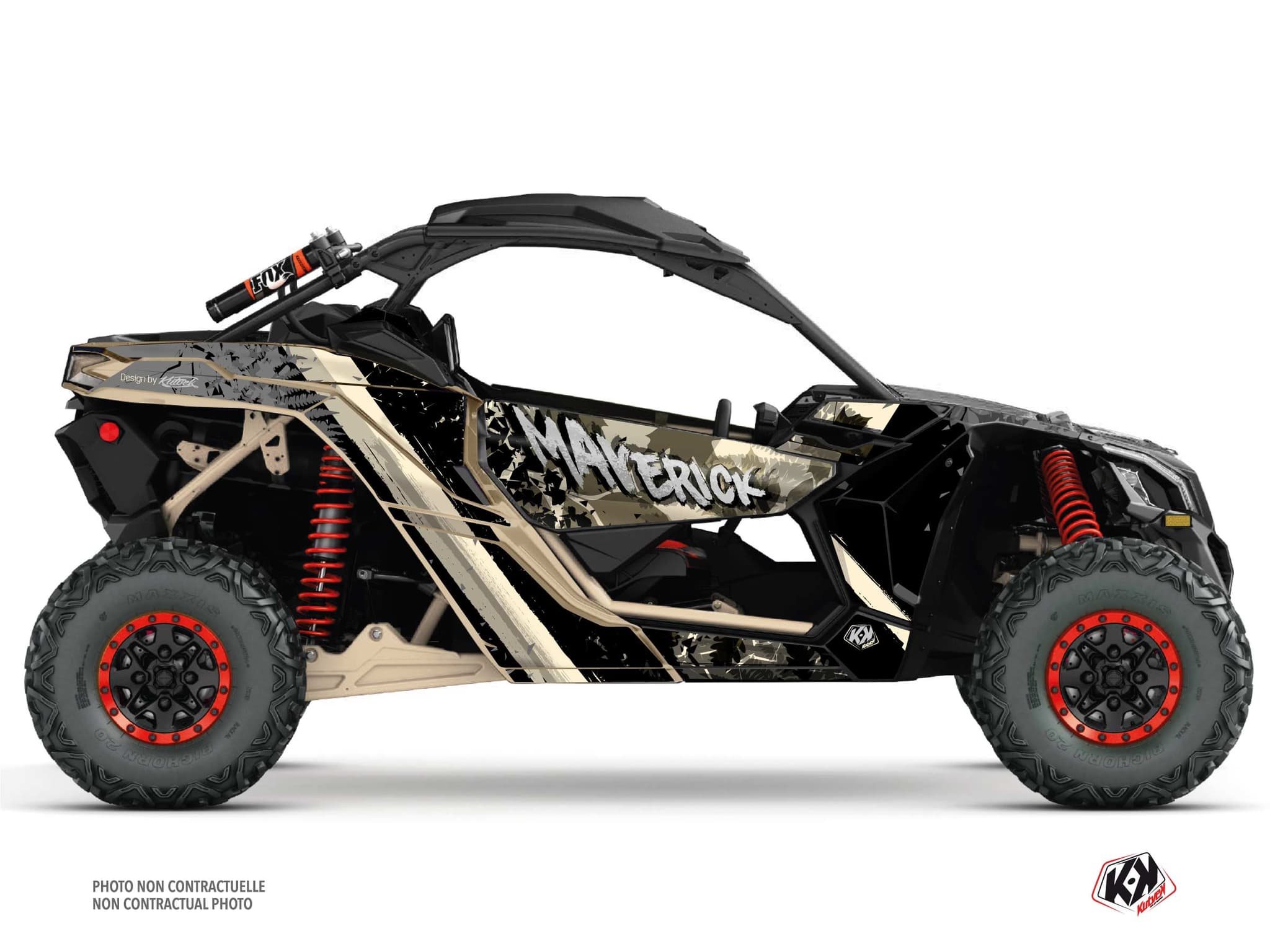 Kit Graphique ssv can-am maverick x3 leaf sable