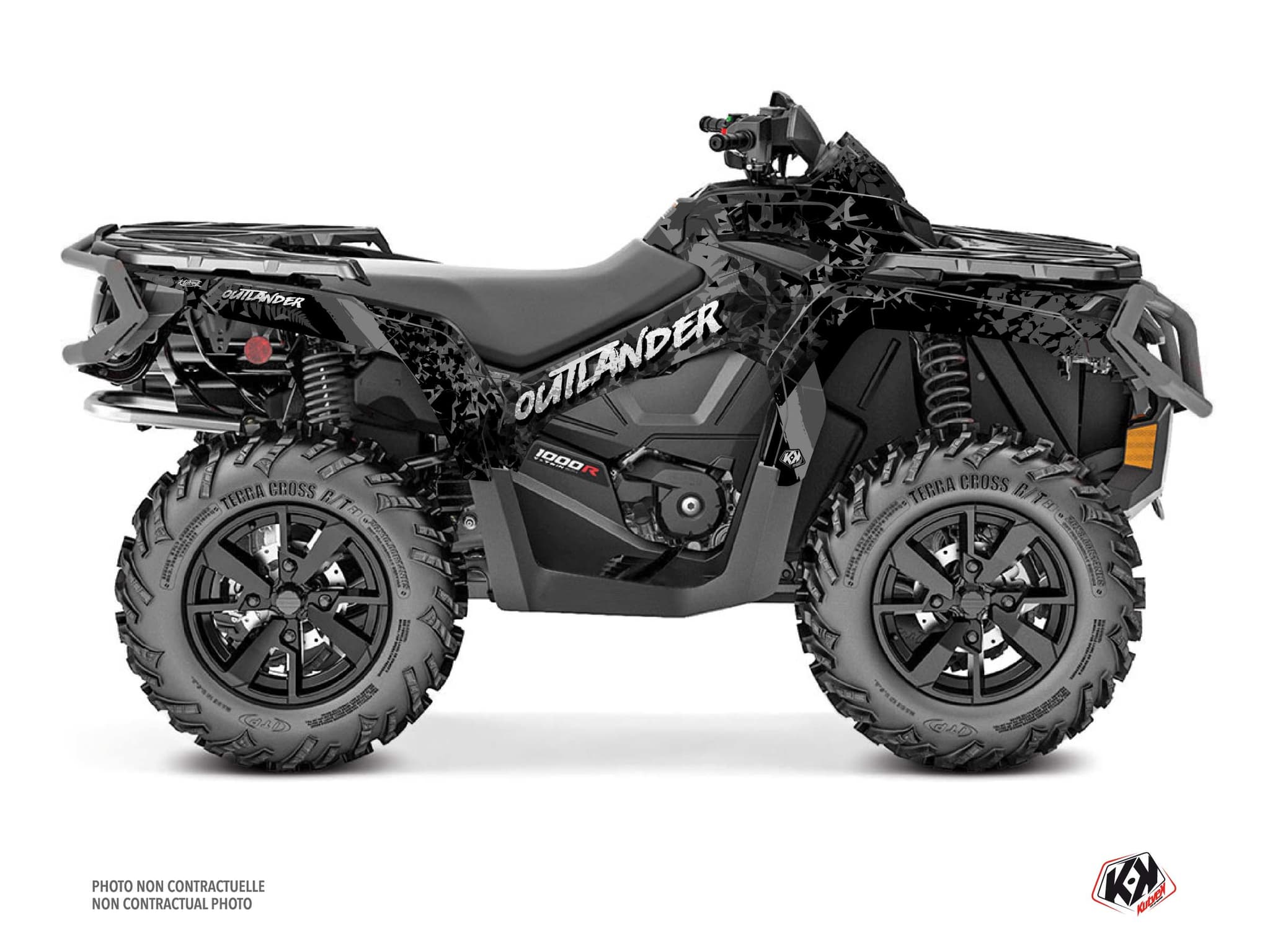 Kit graphique Quad CAN-AM OUTLANDER 1000 R LEAF Gris | Can am | Kutvek