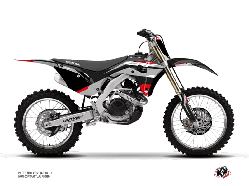 dirt bike honda crf 250 r league black graphic kit