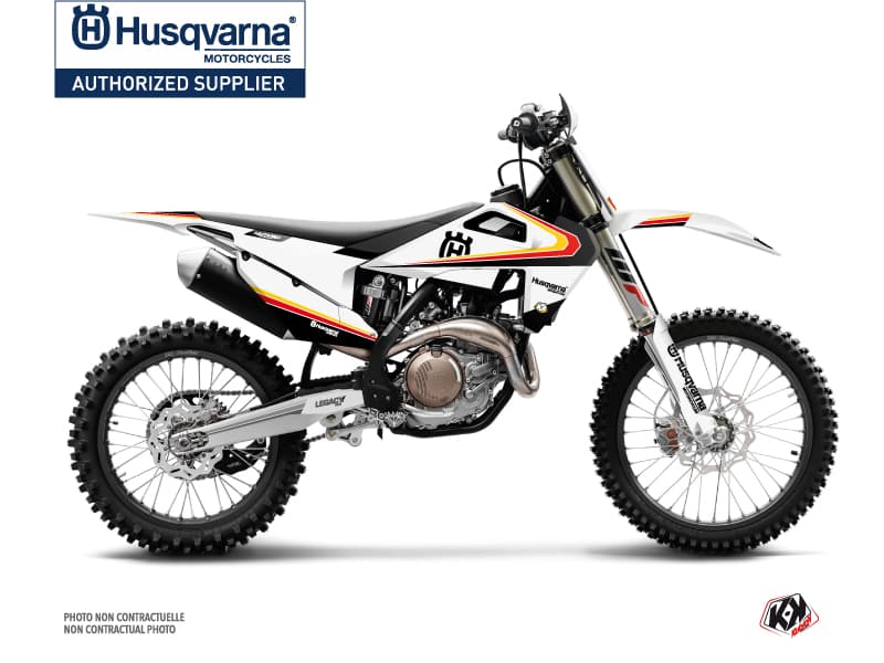 kit graphique motocross husqvarna tc 250 legacy noir-jaune