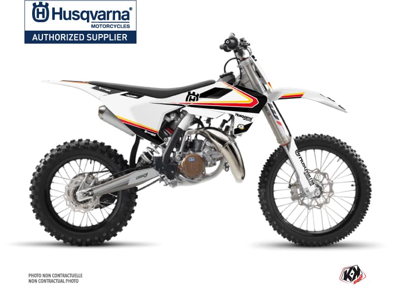 kit graphique motocross husqvarna tc 85 legacy noir-jaune
