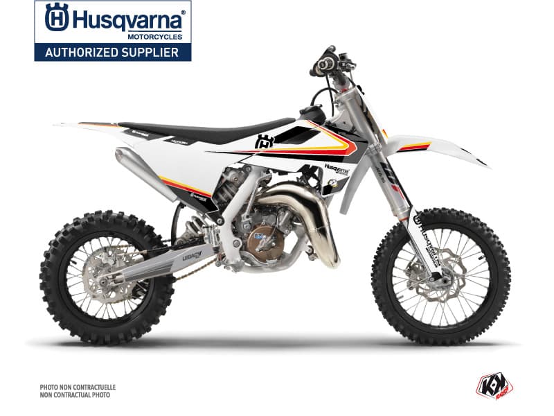 kit graphique motocross husqvarna tc 65 legacy noir-jaune