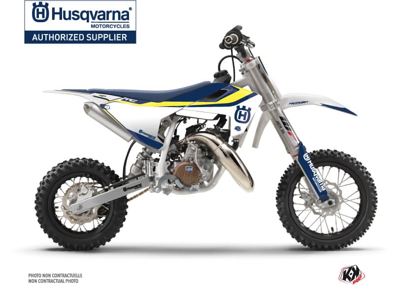 Kit graphique Moto Cross Legend Husqvarna TC 50 Bleu | Husqvarna | Kutvek