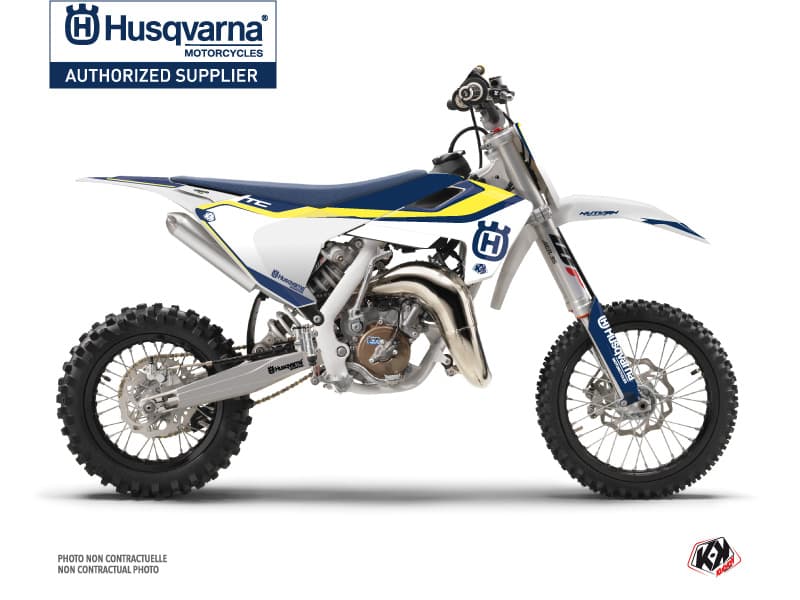 deko-set moto-cross legend husqvarna tc 65 blau | Husqvarna | Kutvek
