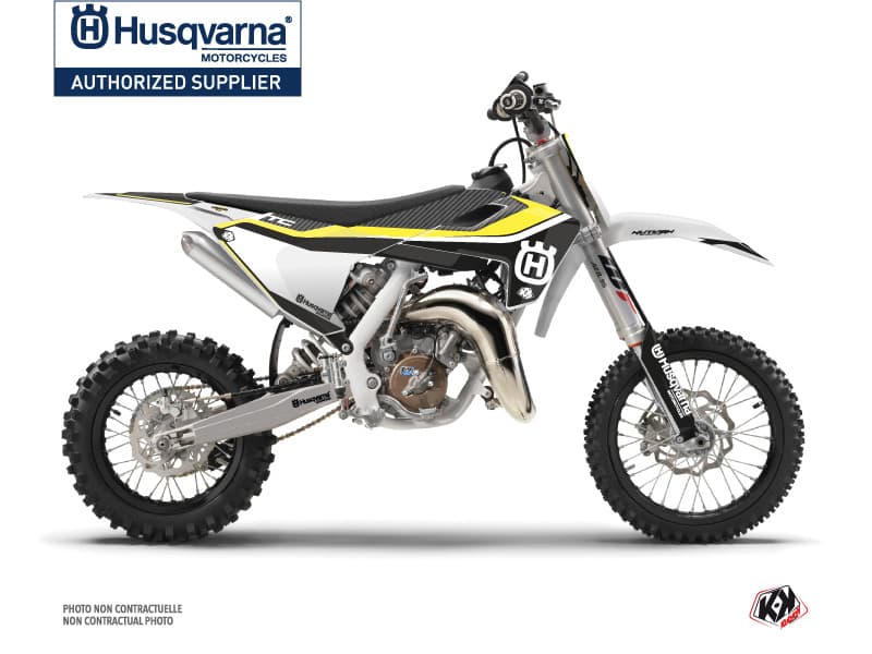deko-set moto-cross legend husqvarna tc 65 schwarz