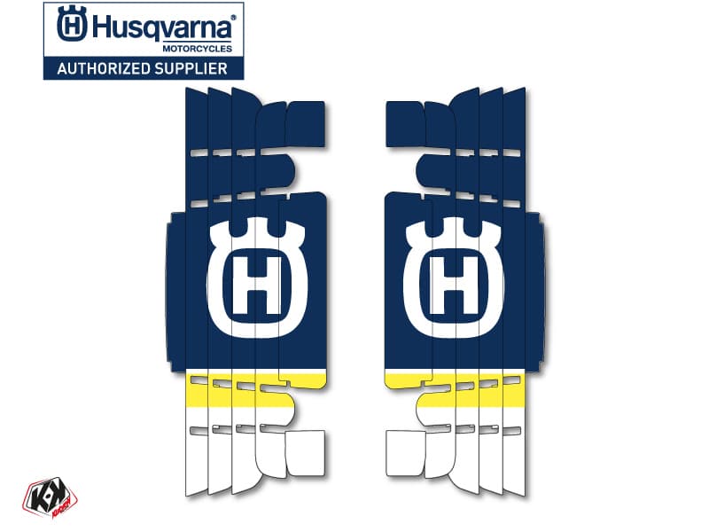 kit graphique grilles de radiateur legend husqvarna tc-fc 2016-2017 bleu