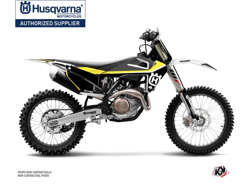 deko-set moto-cross husqvarna fc 250 legend schwarz