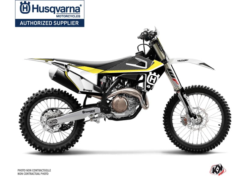 deko-set moto-cross legend husqvarna fc 450 schwarz