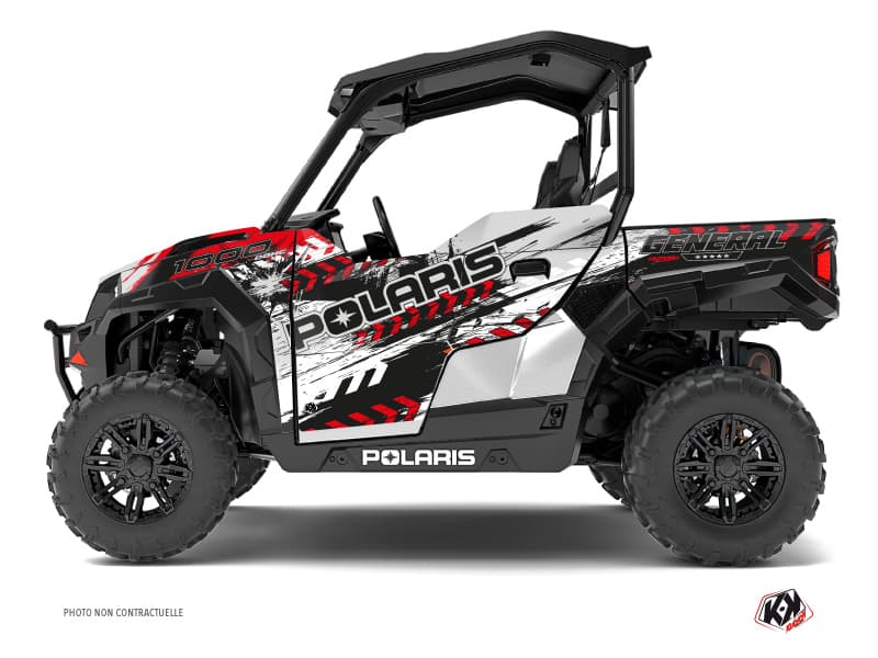 kit graphique ssv polaris general 1000 lifter rouge-blanc | Polaris | Kutvek