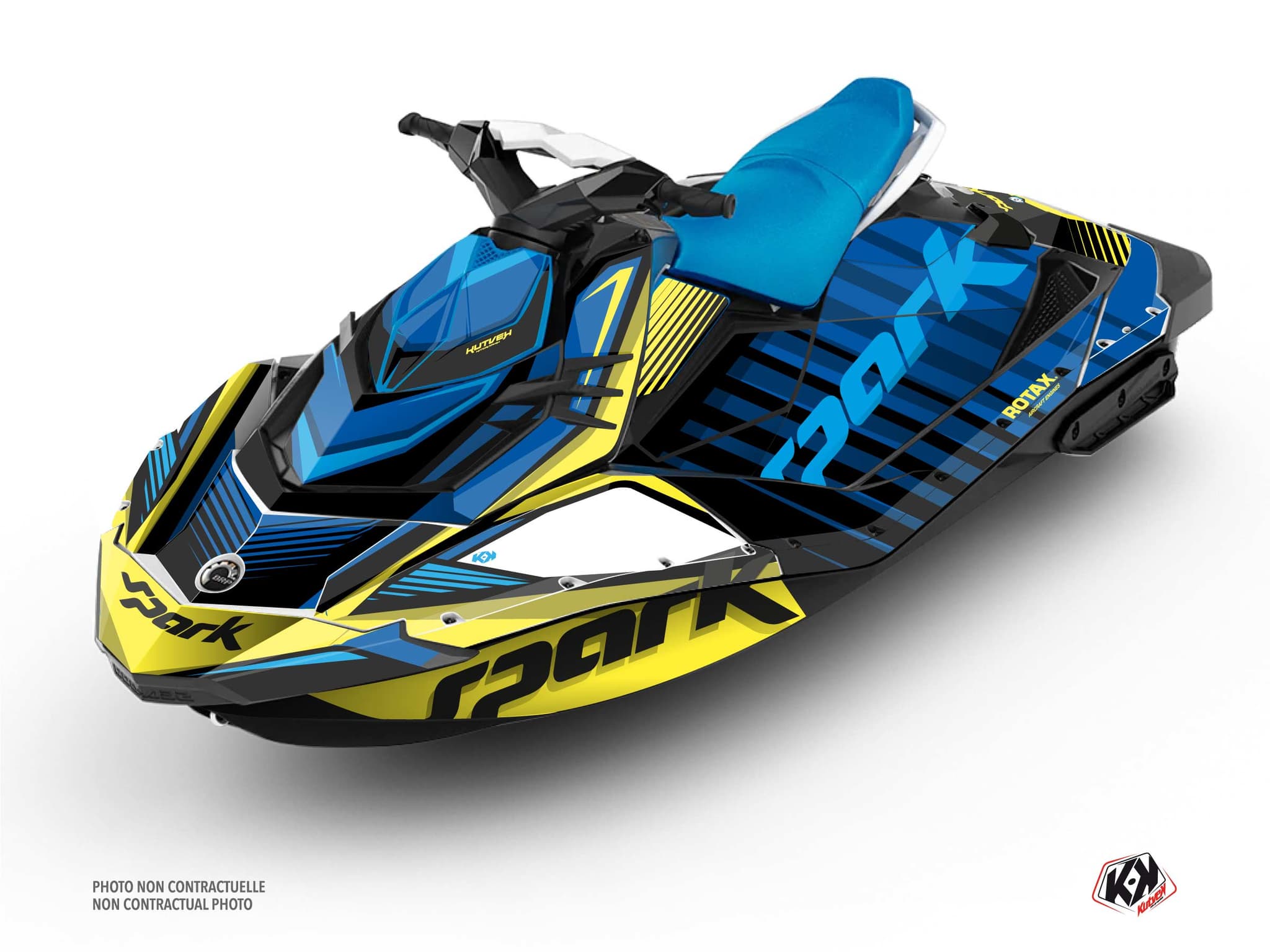 Kit graphique Jet-Ski Lineup Seadoo Spark Bleu