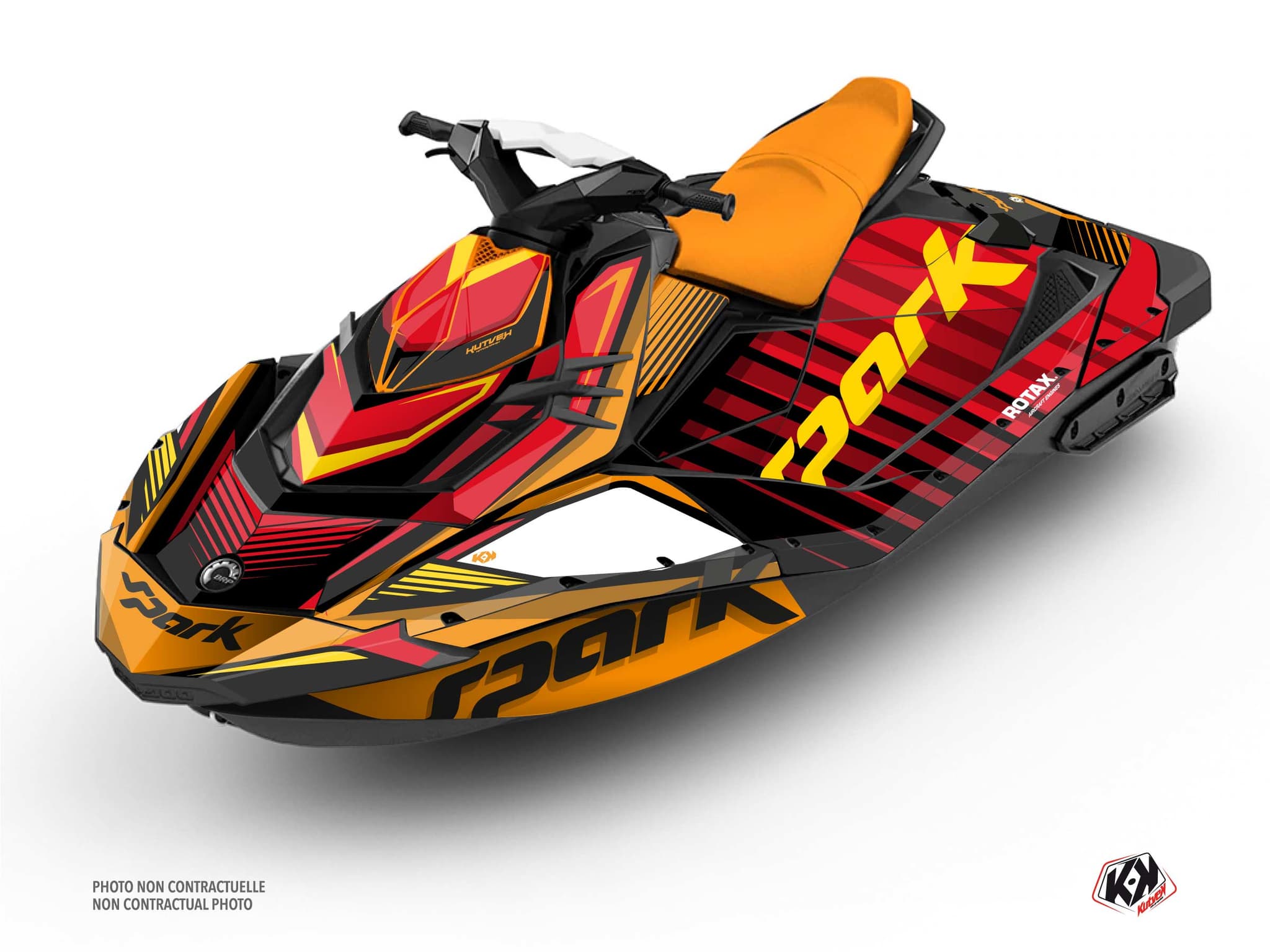 kit graphique jet-ski seadoo spark lineup rouge