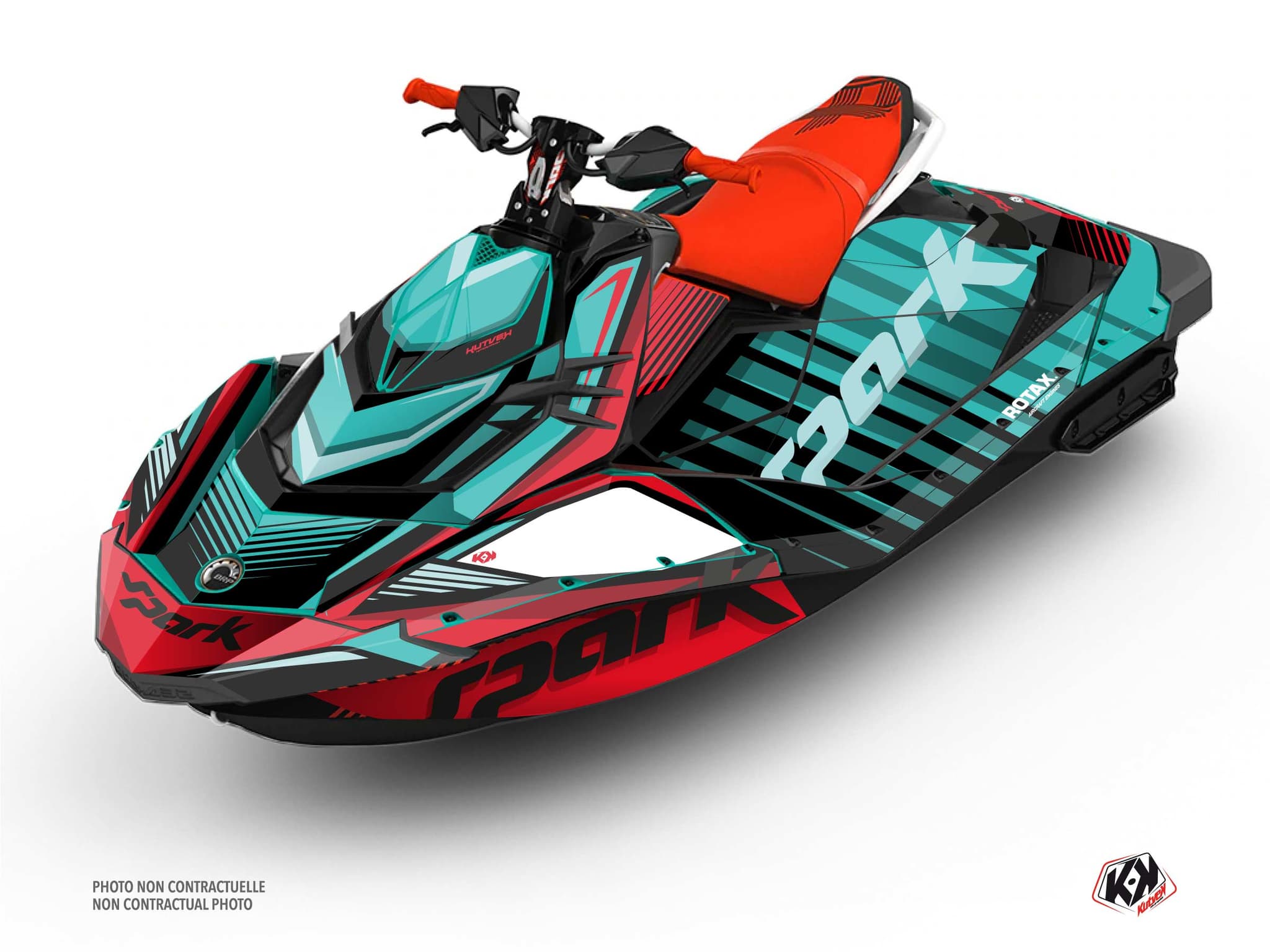 kit graphique jet-ski seadoo spark lineup turquoise