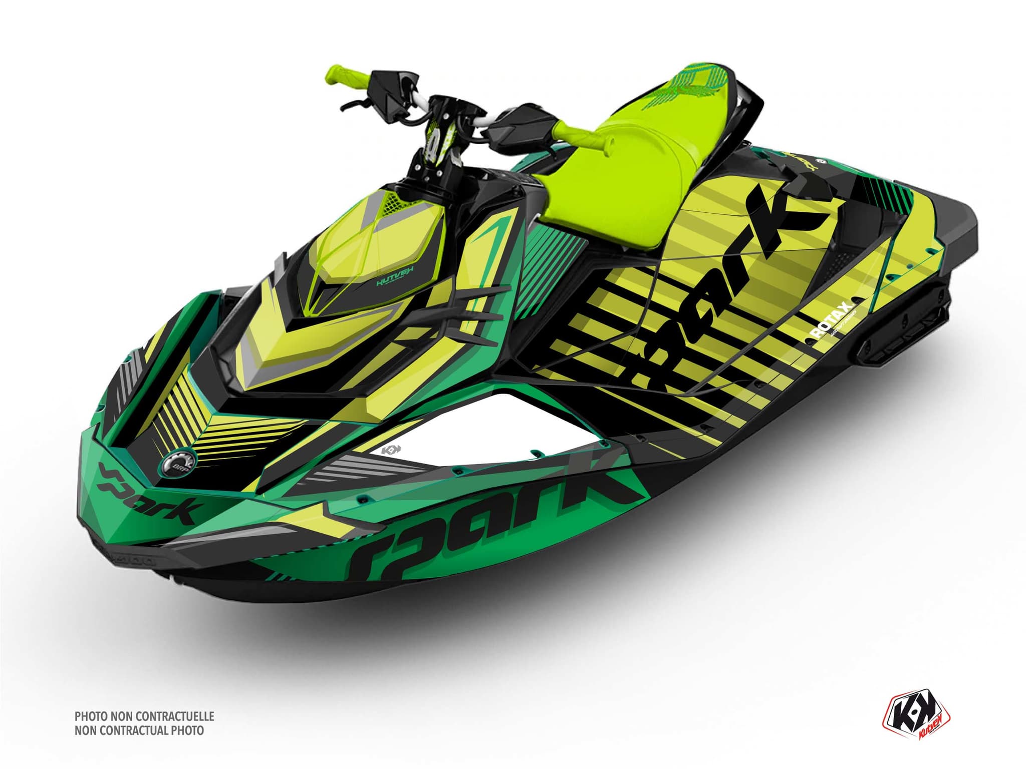 kit graphique jet-ski seadoo spark lineup vert