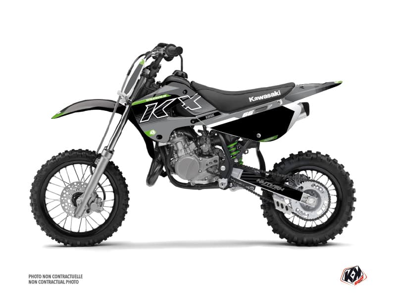 Kit graphique Moto Cross Live Kawasaki 65 KX Gris