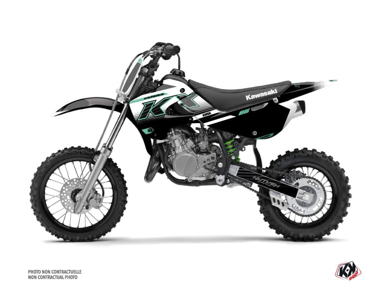 Kit graphique Moto Cross Live Kawasaki 65 KX Turquoise