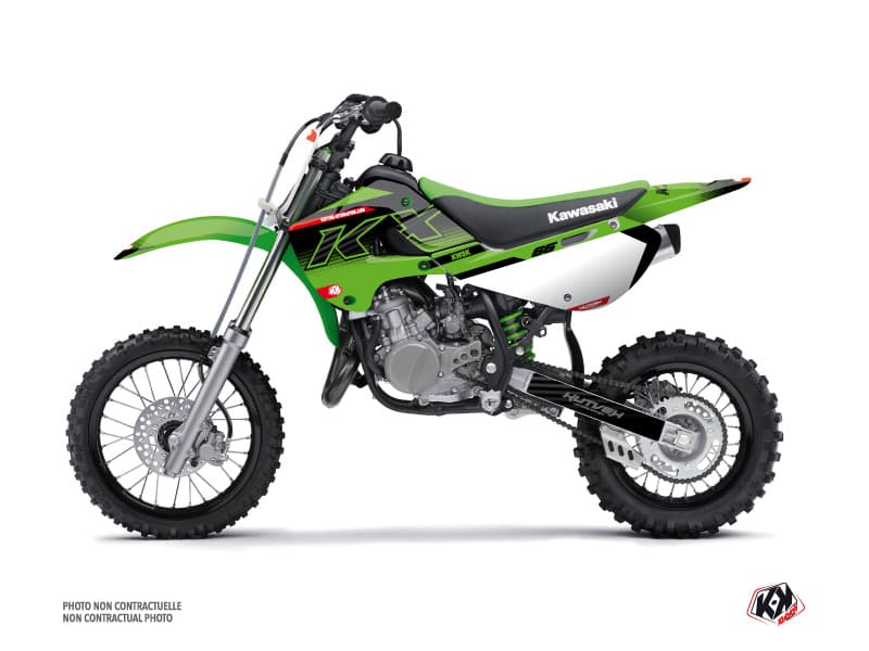 kit graphique motocross kawasaki kx 65 live vert
