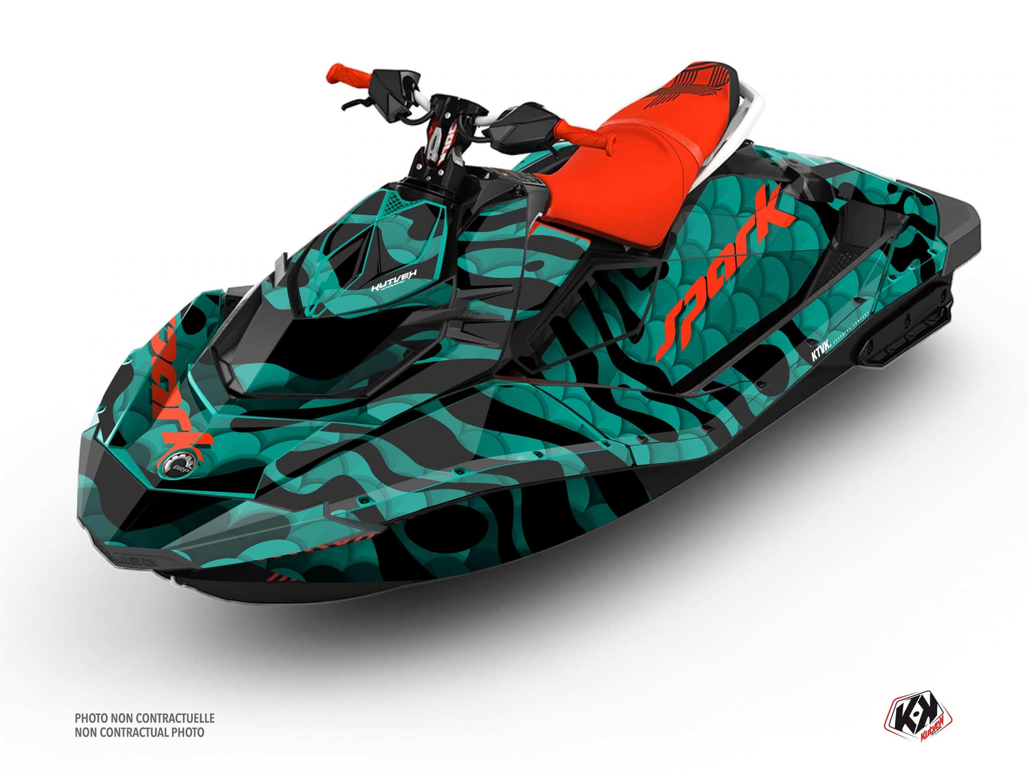Kit graphique Jet-Ski Makro Seadoo Spark Turquoise