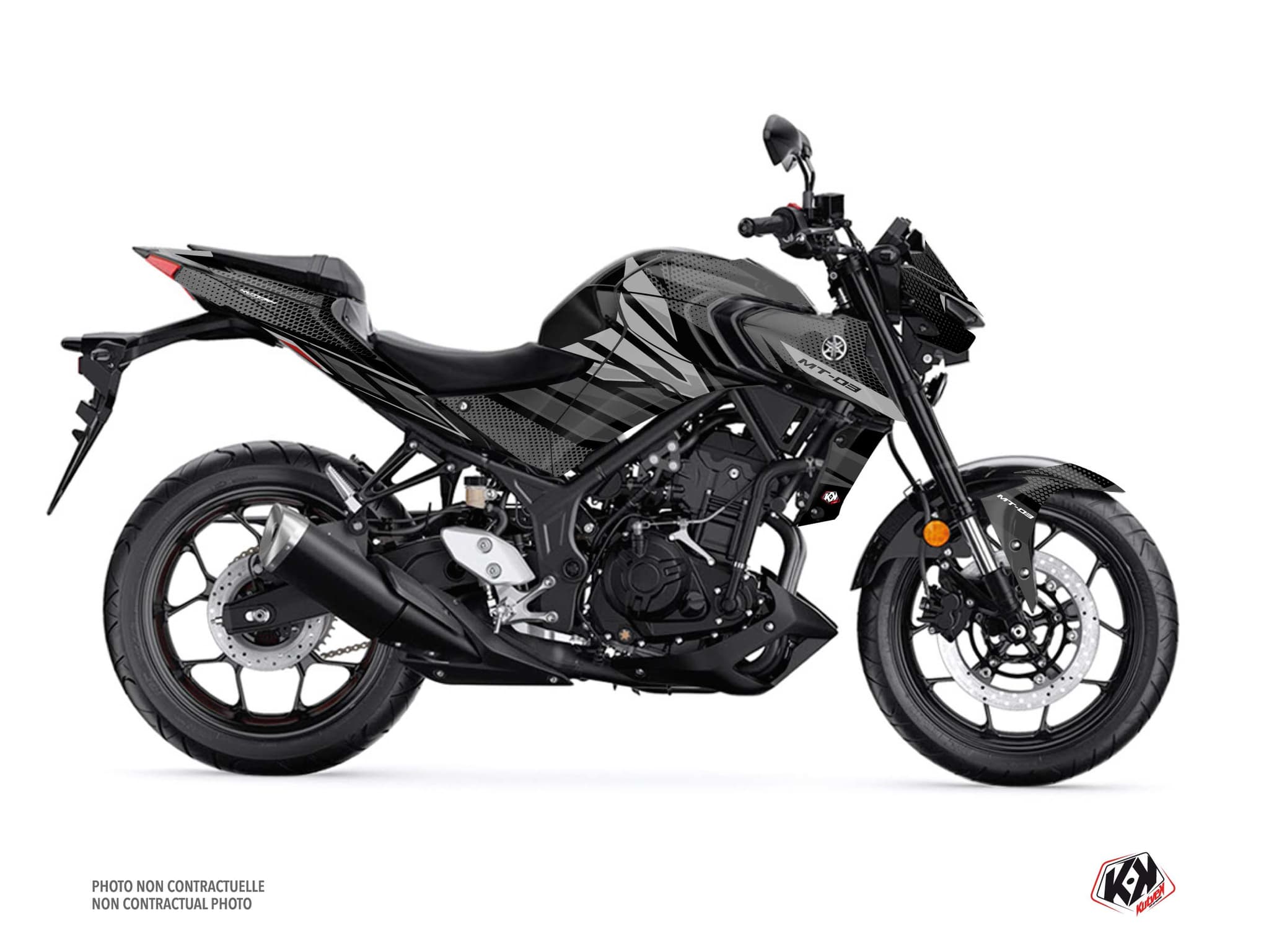 kit graphique moto yamaha mt 03 mantis noir
