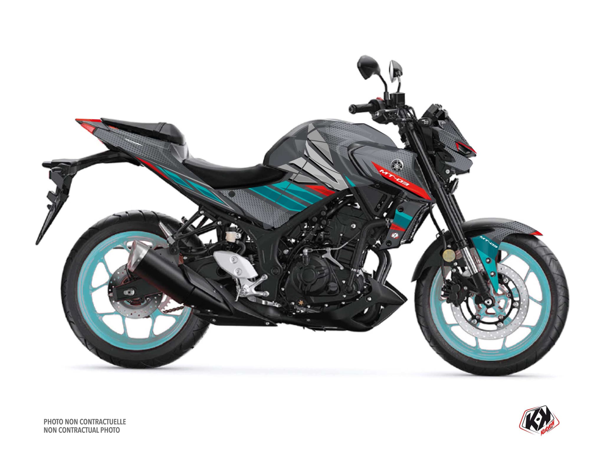 kit graphique moto yamaha mt 03 mantis turquoise