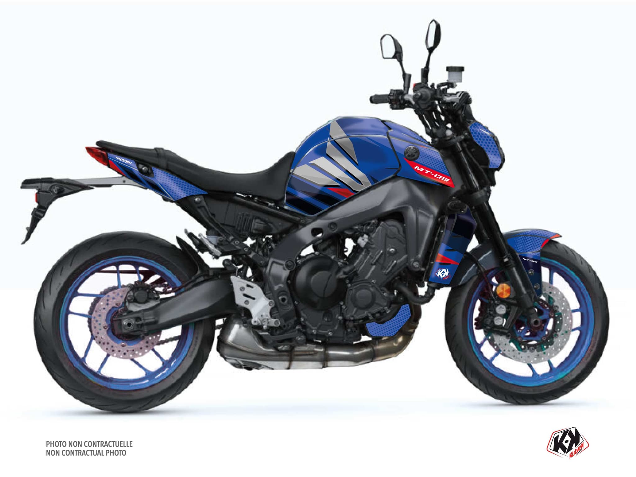 Kit graphique Moto Mantis Yamaha MT 09 Bleu