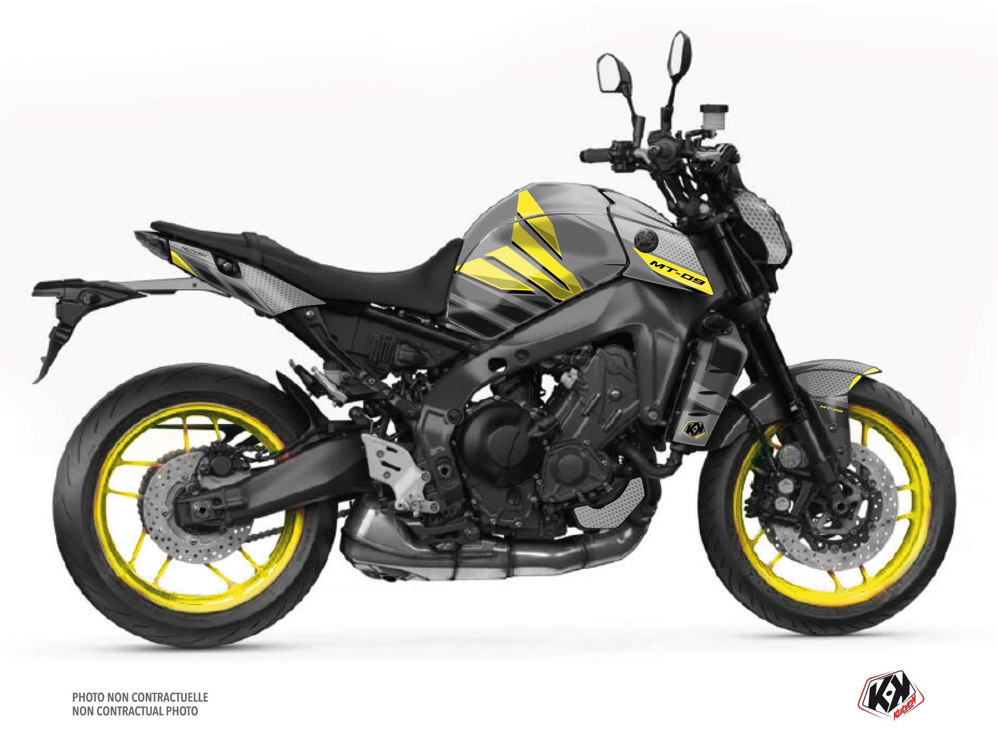 kit graphique moto yamaha mt 09 mantis jaune