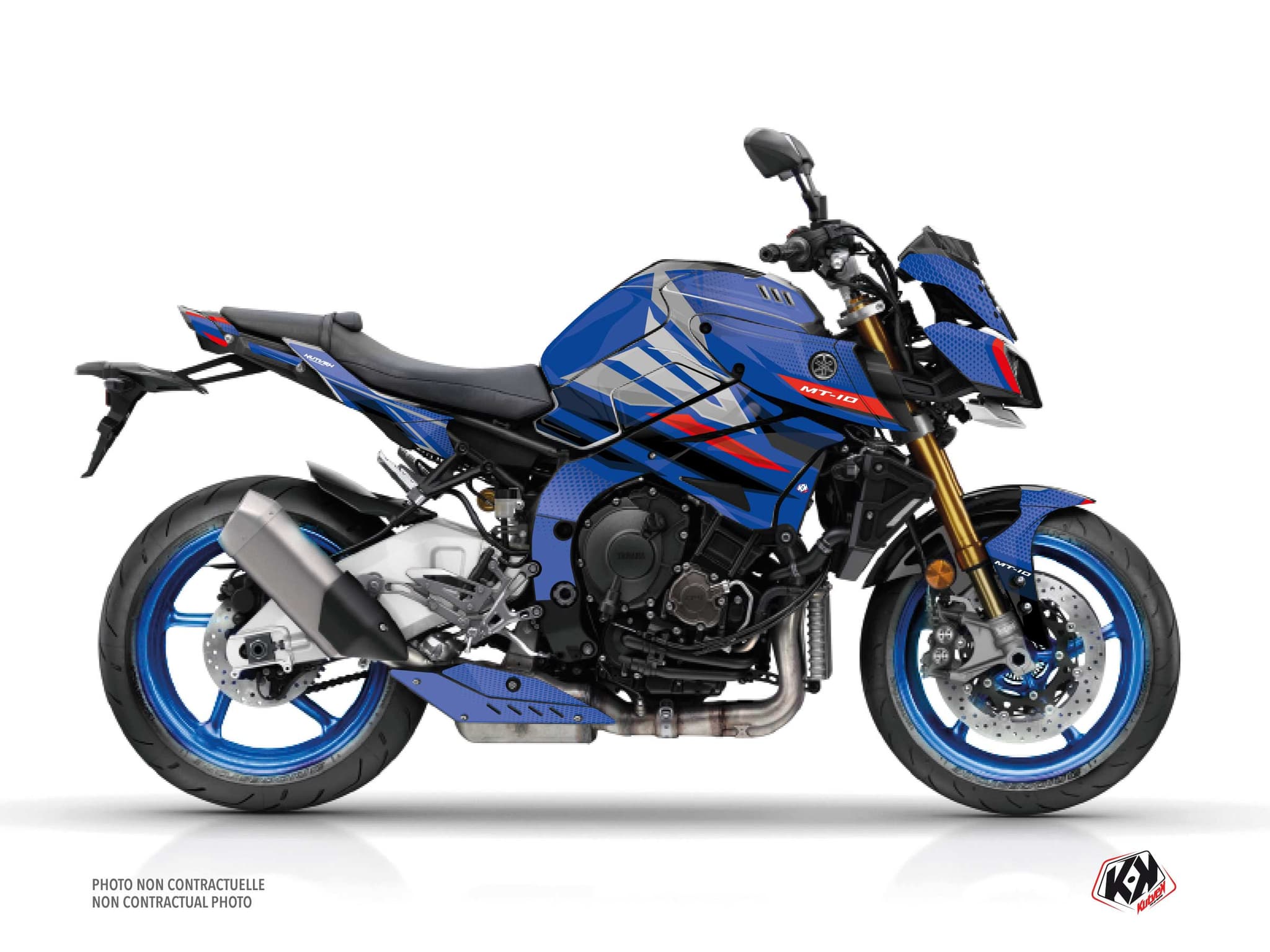 Kit graphique Moto Mantis Yamaha MT 10 Bleu