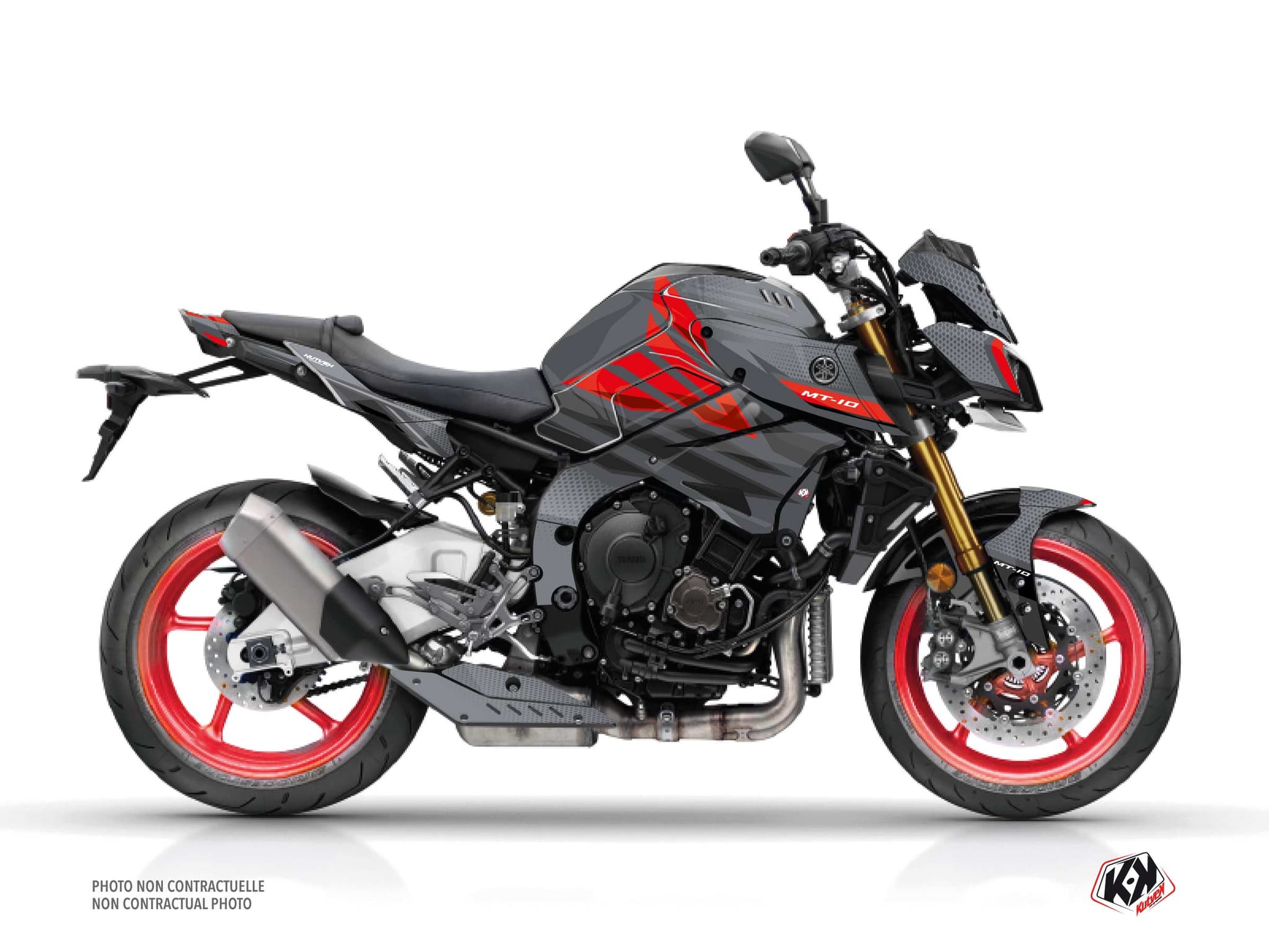 Kit graphique Moto Mantis Yamaha MT 10 Rouge