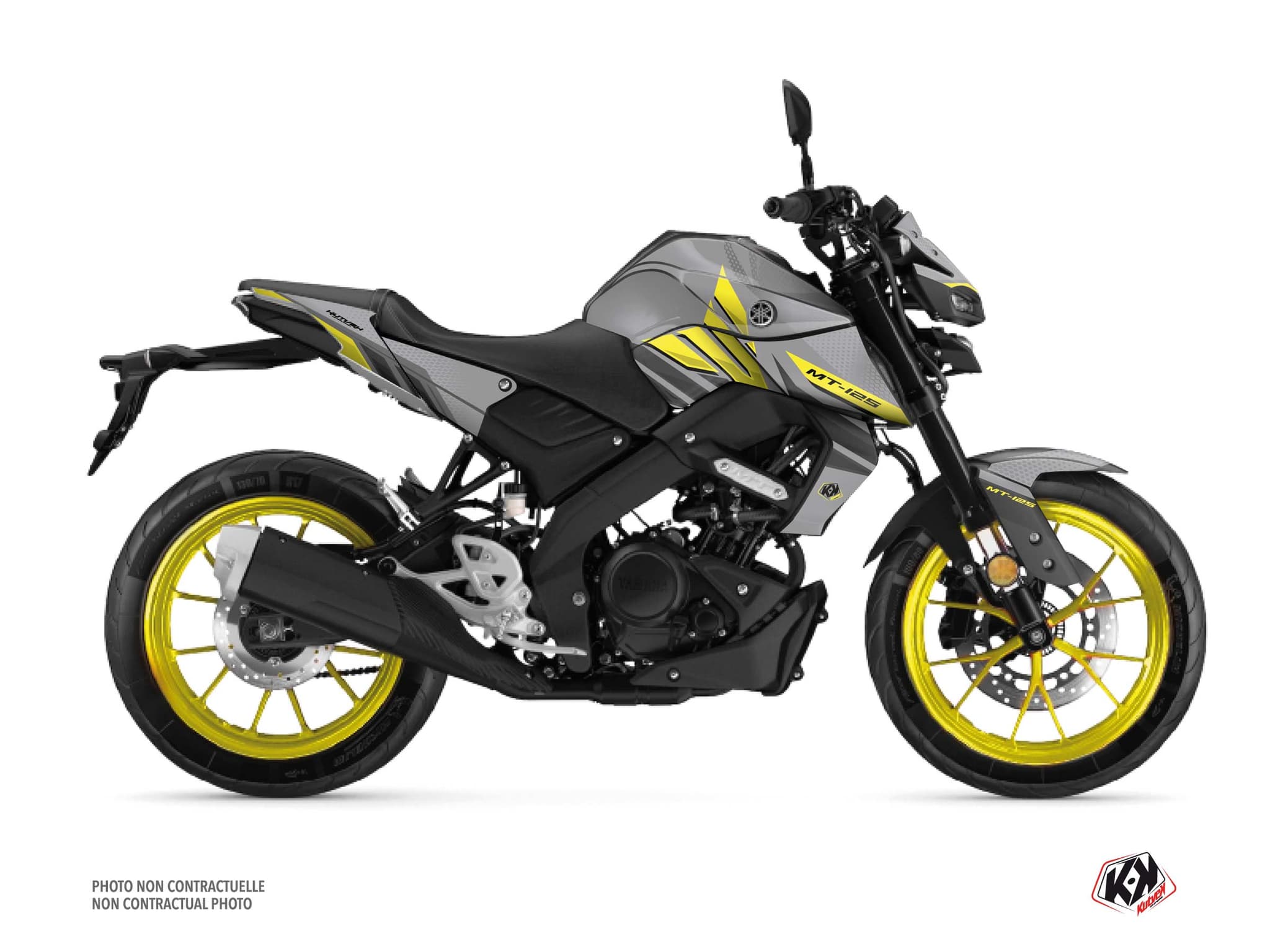 kit graphique moto yamaha mt 125 mantis jaune