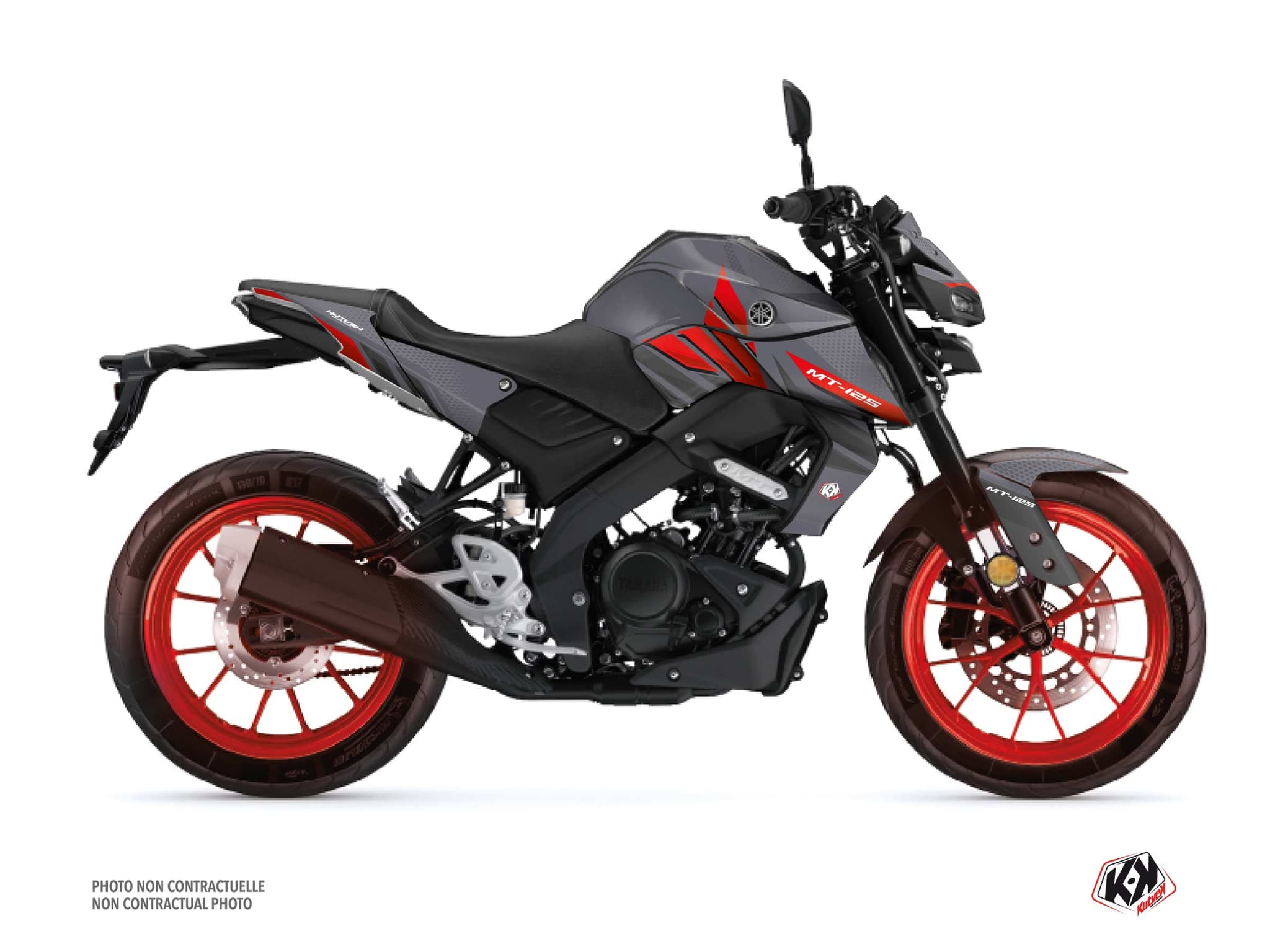 Kit graphique Moto Mantis Yamaha MT 125 Rouge