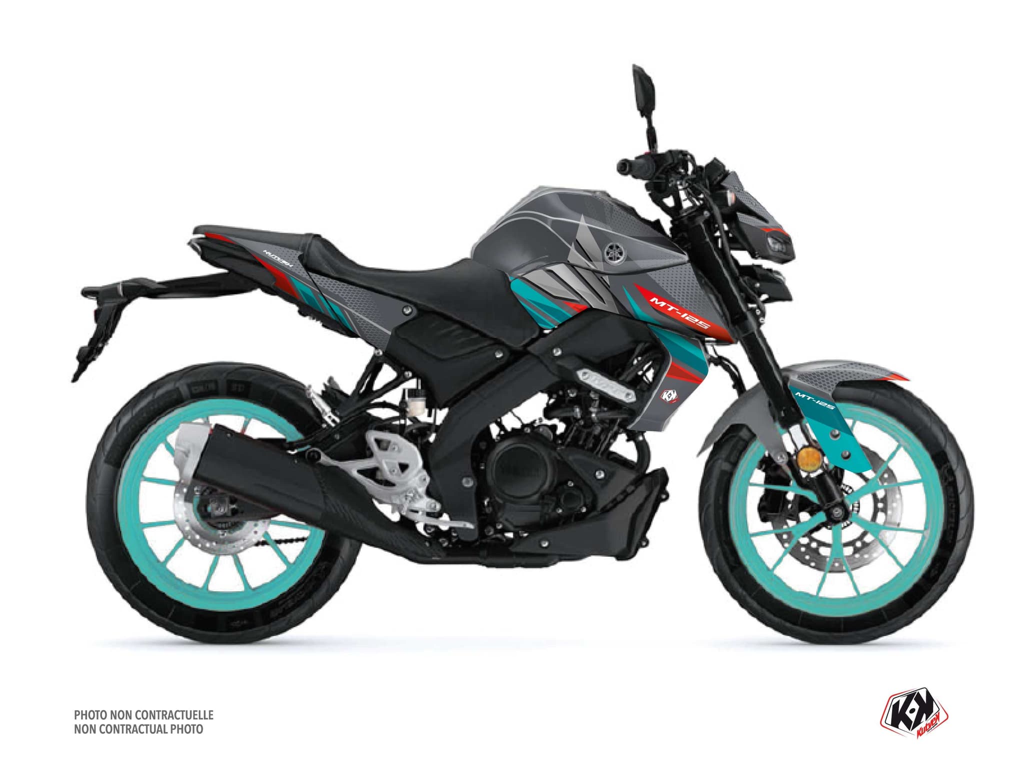 kit graphique moto yamaha mt 125 mantis turquoise