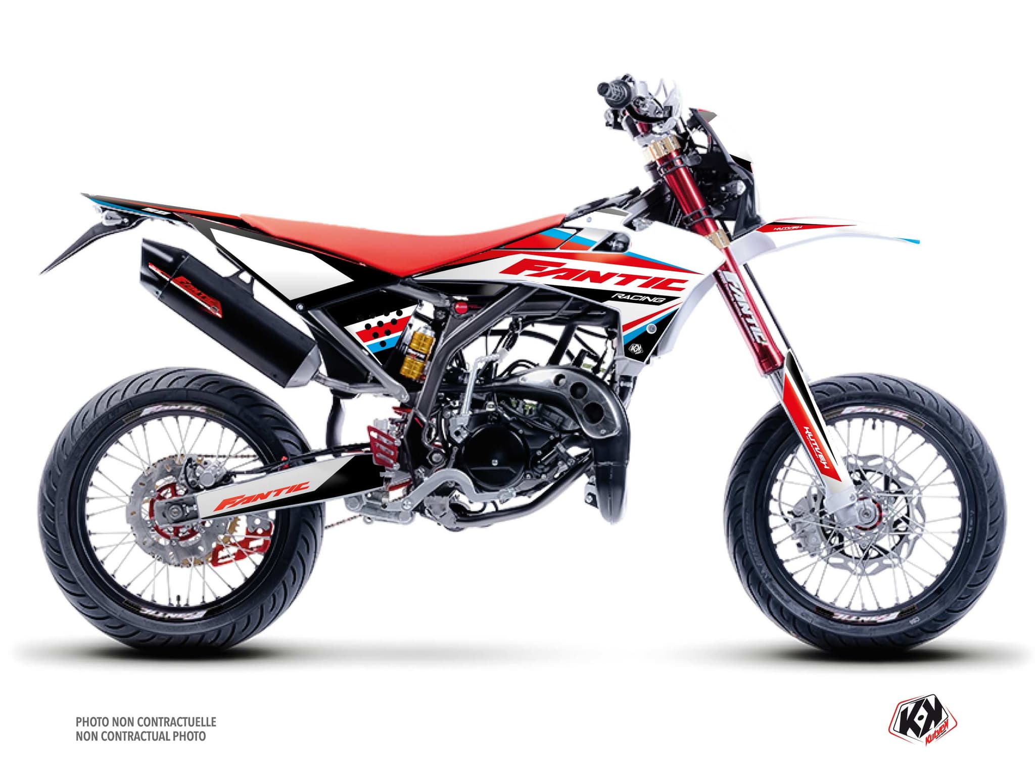 kit graphique 50cc mantova fantic xm 50 bleu | Fantic | Kutvek