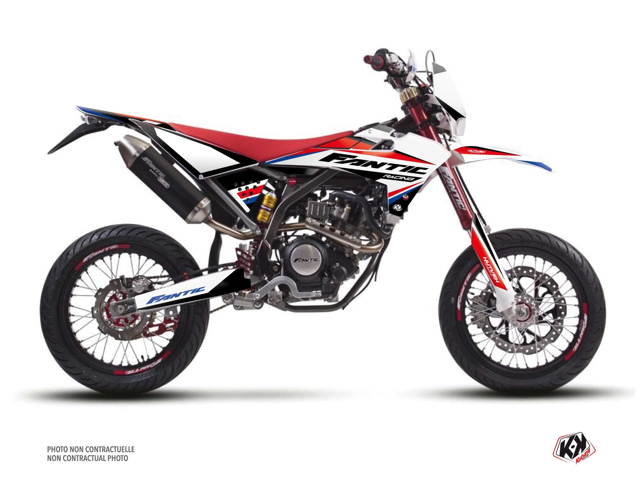 kit graphique motocross fantic xmf 125 mantova bleu