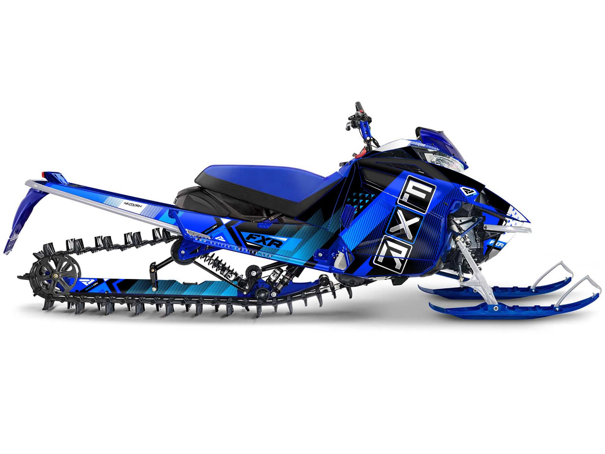 Kit graphique Motoneige YAMAHA APEX FXR MARGINAL Bleu