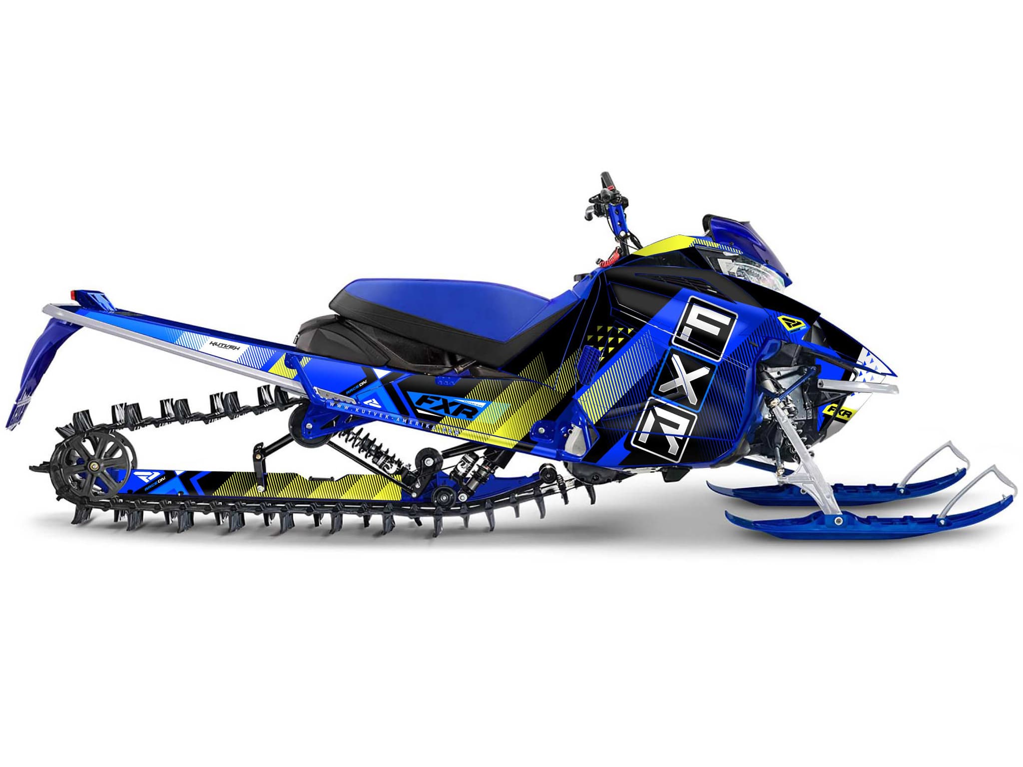 Kit graphique Motoneige YAMAHA APEX FXR MARGINAL Jaune