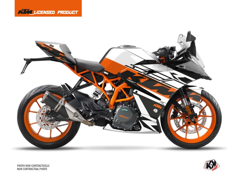 Kit graphique Moto Mass KTM 390 RC Orange