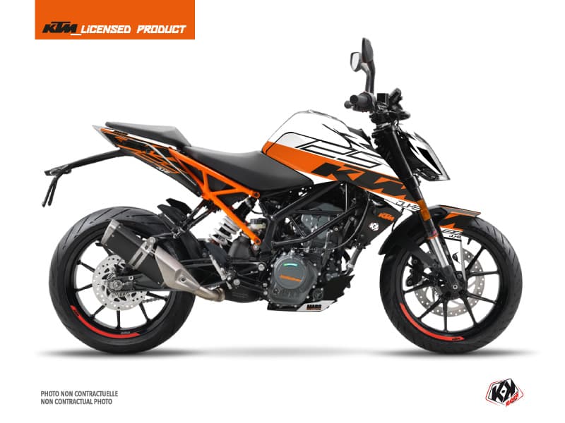 Kit graphique Moto Mass KTM Duke 125 Orange