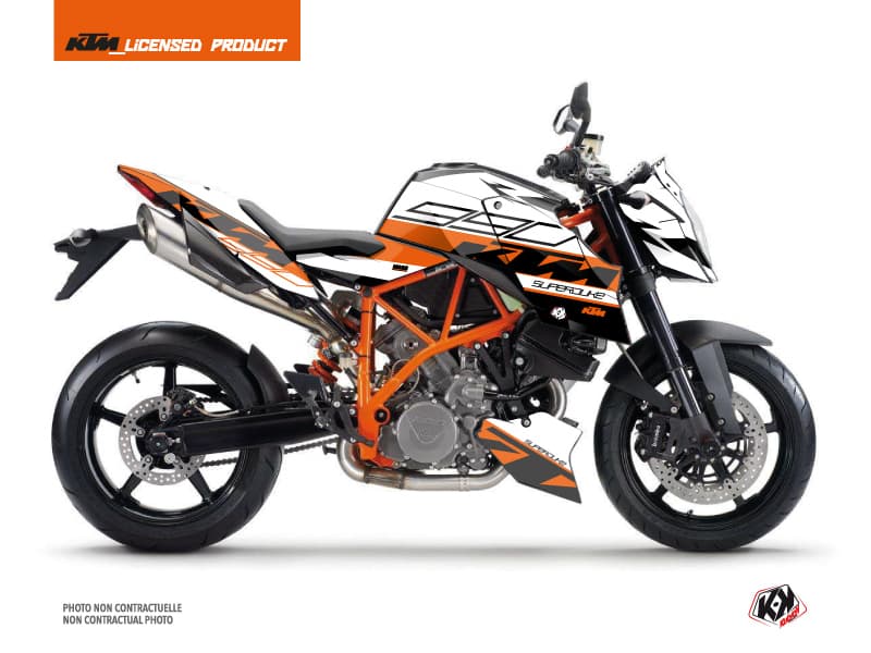 kit graphique moto ktm super duke 990 r mass orange