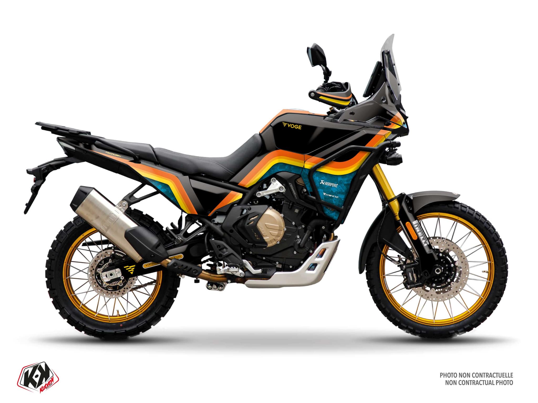 deko-set moto voge ds 800 x rally meridian gelb