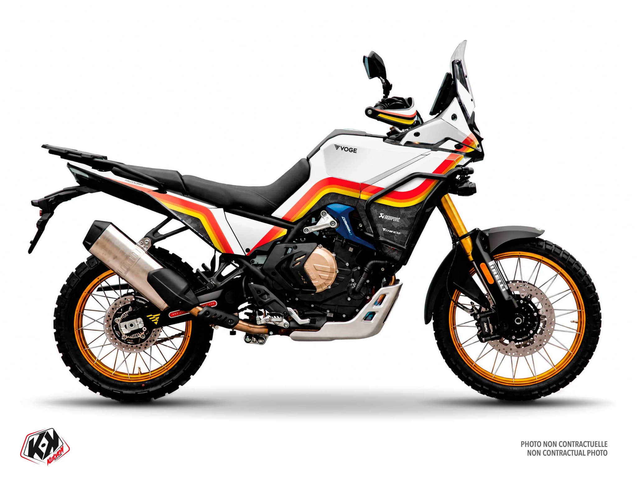 Kit de decoración Motocicleta VOGE DS 800 X RALLY MERIDIAN Naranja