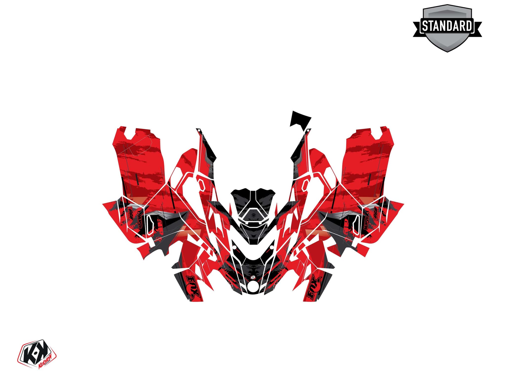 Graphic Kit Snowmobile Lynx Boondocker DS Meteor Red | Lynx | Kutvek