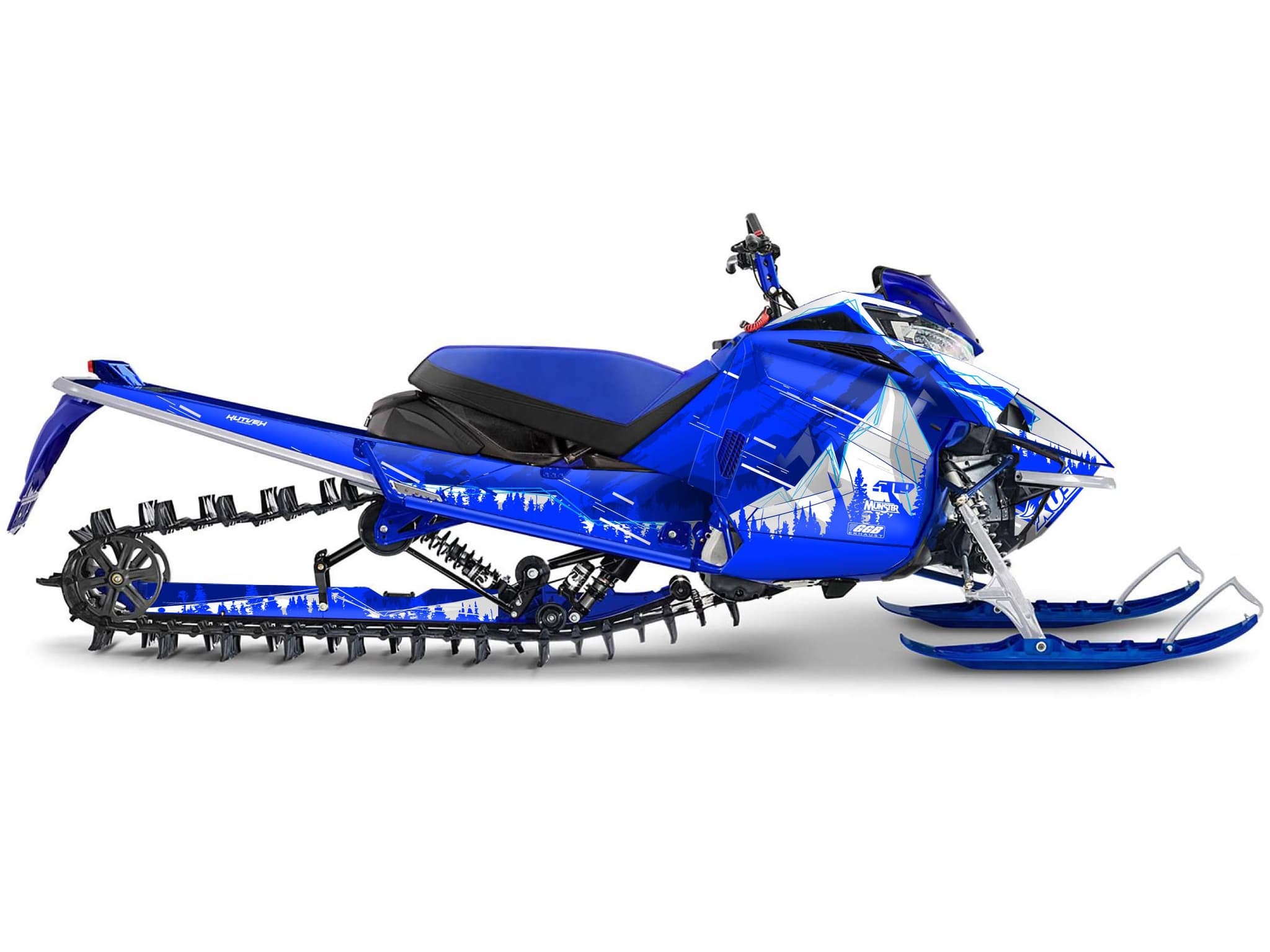 Kit graphique Motoneige YAMAHA APEX METEOR Bleu