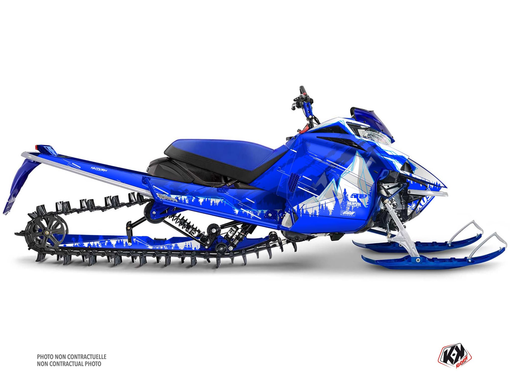 kit déco motoneige yamaha sx venom mountain meteor bleu